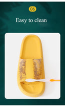 Women Thick Platform Cloud Slippers Indoor Home Eva Soft Sole Pillow Slides Sandals Woman 2025 Summer Non Slip Beach Flip Flops