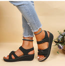 Summer Women Shoes Sandals Open Toe Walking Shoes Soft Ladies Shoes Wedge Women Shoe Party Sandal Women Female Footwear