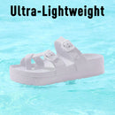 Pallene Women's Platform Clogs Sandals Thick Sole Flip-flops Female Outdoor Beach Sandals With Arch Support EVA Soft Home Shoes