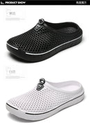 Couple Style Men's and Women's Slippers, Clogs, Mules, Solid Color Slip-Ons, Breathable Summer