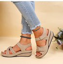 Summer Women Shoes Sandals Open Toe Walking Shoes Soft Ladies Shoes Wedge Women Shoe Party Sandal Women Female Footwear