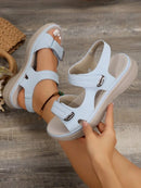 Women Orthopedic Arch Support Sandals Comfortable Walking Soft Open Toe Strap Flat Bottomed Sandals For Women Sports Wedge Beach