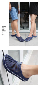 Couple Style Men's and Women's Slippers, Clogs, Mules, Solid Color Slip-Ons, Breathable Summer