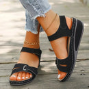 Women Sandals Summer 2025 New Soft Sexy Wedge Buckle Orthopedic Shoes Female New Open Toe Fashion Sandals Sandalias De Mujer