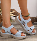Women Orthopedic Arch Support Sandals Comfortable Walking Soft Open Toe Strap Flat Bottomed Sandals For Women Sports Wedge Beach