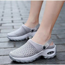 Women Walking Shoes Air Cushion Slip-On Orthopedic Diabetic Ladies Platform Mules Mesh Lightweight Slipper Wedge Female Sneaker