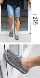 Couple Style Men's and Women's Slippers, Clogs, Mules, Solid Color Slip-Ons, Breathable Summer