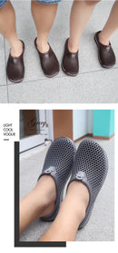 Couple Style Men's and Women's Slippers, Clogs, Mules, Solid Color Slip-Ons, Breathable Summer