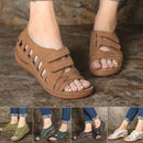 Summer Retro Women's Sandals Orthopedic Flat Comfort Open Toe Sandals Large Size Hollow Out Casual Womens Shoes