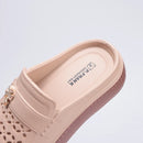 Smile Women Slippers New Flat Closed-toe Slippers EVA Round Head Clogs Beach Slippers Thick Soles Casual Slides Fitted Women Men