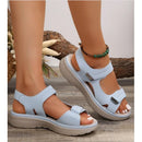 Women Orthopedic Arch Support Sandals Comfortable Walking Soft Open Toe Strap Flat Bottomed Sandals For Women Sports Wedge Beach
