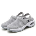 Women Walking Shoes Air Cushion Slip-On Orthopedic Diabetic Ladies Platform Mules Mesh Lightweight Slipper Wedge Female Sneaker