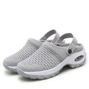Women Walking Shoes Air Cushion Slip-On Orthopedic Diabetic Ladies Platform Mules Mesh Lightweight Slipper Wedge Female Sneaker