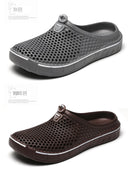 Couple Style Men's and Women's Slippers, Clogs, Mules, Solid Color Slip-Ons, Breathable Summer
