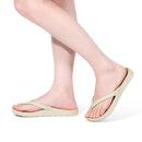 Gacimy Summer Flip Flops For Women Soft Orthopedic Slippers For Plantar fasciitis Arch Suppot Flat Sandals EVA Men Beach Slides