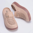 Smile Women Slippers New Flat Closed-toe Slippers EVA Round Head Clogs Beach Slippers Thick Soles Casual Slides Fitted Women Men