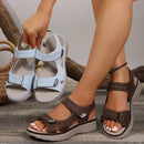 Women Orthopedic Arch Support Sandals Comfortable Walking Soft Open Toe Strap Flat Bottomed Sandals For Women Sports Wedge Beach