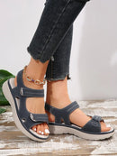 Women Orthopedic Arch Support Sandals Comfortable Walking Soft Open Toe Strap Flat Bottomed Sandals For Women Sports Wedge Beach