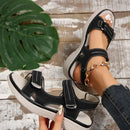 Women Orthopedic Arch Support Sandals Comfortable Walking Soft Open Toe Strap Flat Bottomed Sandals For Women Sports Wedge Beach