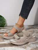 Women Orthopedic Arch Support Sandals Comfortable Walking Soft Open Toe Strap Flat Bottomed Sandals For Women Sports Wedge Beach