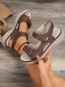 Women Orthopedic Arch Support Sandals Comfortable Walking Soft Open Toe Strap Flat Bottomed Sandals For Women Sports Wedge Beach