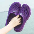 Couple Style Men's and Women's Slippers, Clogs, Mules, Solid Color Slip-Ons, Breathable Summer