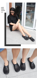 Couple Style Men's and Women's Slippers, Clogs, Mules, Solid Color Slip-Ons, Breathable Summer