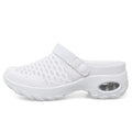 Women Walking Shoes Air Cushion Slip-On Orthopedic Diabetic Ladies Platform Mules Mesh Lightweight Slipper Wedge Female Sneaker