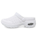 Women Walking Shoes Air Cushion Slip-On Orthopedic Diabetic Ladies Platform Mules Mesh Lightweight Slipper Wedge Female Sneaker
