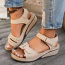 Women Sandals Summer 2025 New Soft Sexy Wedge Buckle Orthopedic Shoes Female New Open Toe Fashion Sandals Sandalias De Mujer