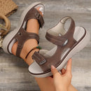 Women Orthopedic Arch Support Sandals Comfortable Walking Soft Open Toe Strap Flat Bottomed Sandals For Women Sports Wedge Beach