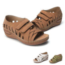 Summer Retro Women's Sandals Orthopedic Flat Comfort Open Toe Sandals Large Size Hollow Out Casual Womens Shoes