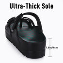 Pallene Women's Platform Clogs Sandals Thick Sole Flip-flops Female Outdoor Beach Sandals With Arch Support EVA Soft Home Shoes