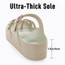 Pallene Women's Platform Clogs Sandals Thick Sole Flip-flops Female Outdoor Beach Sandals With Arch Support EVA Soft Home Shoes